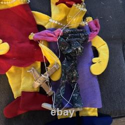 Lot de marionnettes vintage uniques des Simpson. Prototypes Bart, Lisa, Marge 1/1
