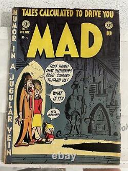Mad Magazine Issue #1 1952. Vg- (3,5). Unique En Son Genre. Signé Par Harvey Kurtzman