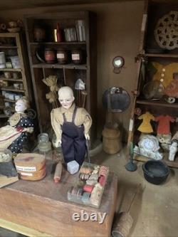 Magasin général miniature ancien cadeau de Noël unique