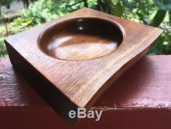 Main Hawaïenne Koa Bois Art Bowl Dishone D'un Kindretro Stylelocal Artiste