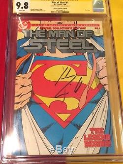 Man Of Steel # 1 Cgc 9.8 Signé Henry Cavill, Superman, Wonder Woman, Unique En Son Genre