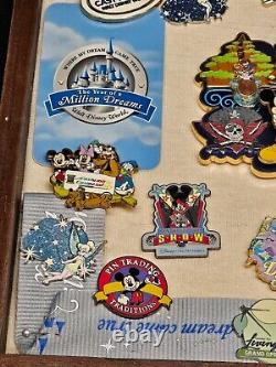 Membre du casting de Disney a construit une collection de 25 épingles pour sa carrière dans une boîte d'ombre unique