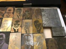 News Paper Un Du Genre Lot De 55+ Droits Civiques Naacp Black Americana Ink Plate