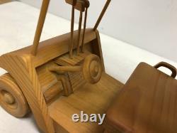 Objet de collection unique pour golfeur, chariot de golf en bois, incroyablement détaillé, pièce unique