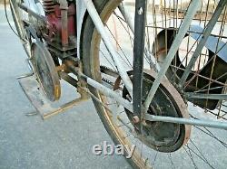 One Of A Kind Antique Eagle Motorized Bicycle Hand Made Early Motorcycle