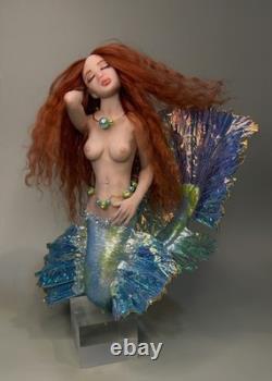 Ooak, Sirène. Poisson Betta, sculpture artistique, art fantastique par Mystic Beings