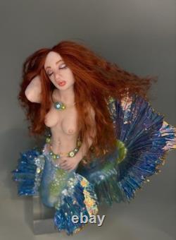 Ooak, Sirène. Poisson Betta, sculpture artistique, art fantastique par Mystic Beings