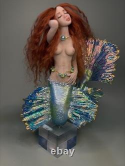 Ooak, Sirène. Poisson Betta, sculpture artistique, art fantastique par Mystic Beings