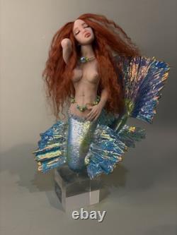Ooak, Sirène. Poisson Betta, sculpture artistique, art fantastique par Mystic Beings