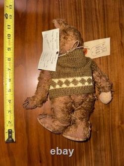 Ours en peluche fait main OOAK Snuff 10 Collection unique 376