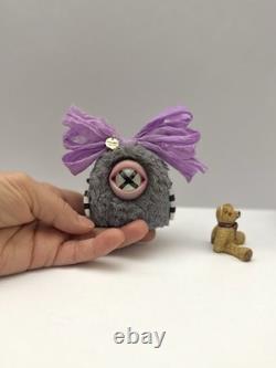 Ourson Teddy Unique Ami Poupée d’Art Mini Monstre Mignon Fait Main Jouet de Collection