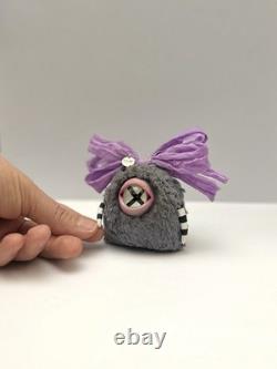 Ourson Teddy Unique Ami Poupée d’Art Mini Monstre Mignon Fait Main Jouet de Collection