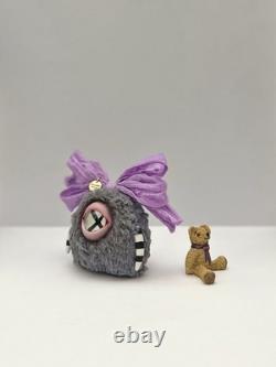 Ourson Teddy Unique Ami Poupée d’Art Mini Monstre Mignon Fait Main Jouet de Collection