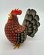 Poule Rouge - Un Alebrije En Bois Sculpté à La Main, Unique En Son Genre, De Oaxaca, Mexique