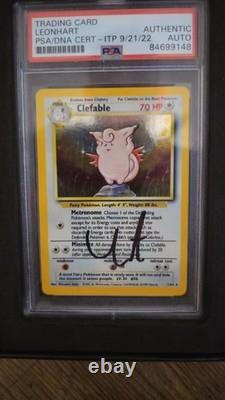 PSA Authentique Signé JUNGLE (Erreur de Symbole Absente) Clefable. Leonhart (pièce unique)