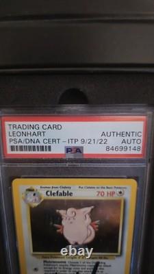 PSA Authentique Signé JUNGLE (Erreur de Symbole Absente) Clefable. Leonhart (pièce unique)