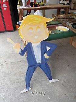 Panneau Trump peint à la main, unique en son genre, 64 x 43, art MAGA