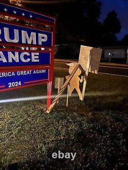 Panneau Trump peint à la main, unique en son genre, 64 x 43, art MAGA