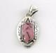 Pendentif Unique Fait Main En Argent Sterling Avec Rhodochrosite, Style Am&eacute;rindien