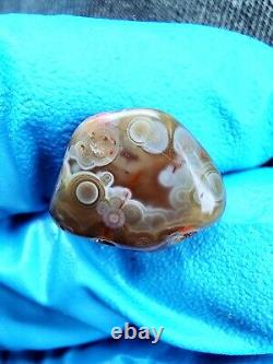 Pendentifs uniques en œil d'agate du lac Supérieur (1 gramme, paire polie)