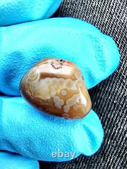 Pendentifs uniques en œil d'agate du lac Supérieur (1 gramme, paire polie)
