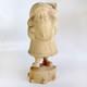 Père Noël Unique Portant Un Sac Sur Le Perron Figurine En Bois Sculpté 14 Par G. De