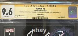 Pièce de collection VENOM avec 4 esquisses et signatures d'artistes - CGC 9.6! Unique en son genre
