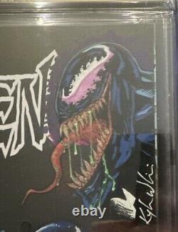 Pièce de collection VENOM avec 4 esquisses et signatures d'artistes - CGC 9.6! Unique en son genre
