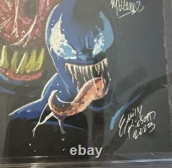 Pièce de collection VENOM avec 4 esquisses et signatures d'artistes - CGC 9.6! Unique en son genre