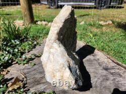 Pièce de collection unique en son genre, grand cristal de quartz blanc de 12 lbs, Monts Blue Ridge