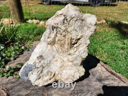 Pièce de collection unique en son genre, grand cristal de quartz blanc de 12 lbs, Monts Blue Ridge