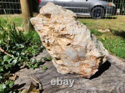Pièce de collection unique en son genre, grand cristal de quartz blanc de 12 lbs, Monts Blue Ridge