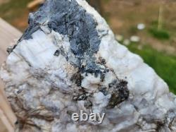 Pièce de collection unique en son genre, grand cristal de quartz blanc de 12 lbs, Monts Blue Ridge