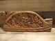 Planche &agrave; Histoires Sculpt&eacute;e &agrave; La Main En Bois De Palau En Forme De Tortue, Unique En Son Genre, Vintage