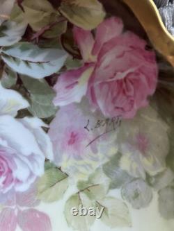 Plaque de fleur super rare et unique fabriquée en France vers 1900