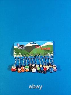 Porte-clés South Park 1998 avec étiquette d'affichage en magasin. Pièce unique