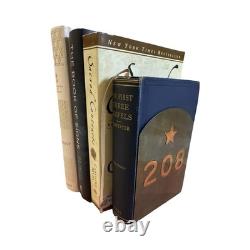 Porte-livres en cuivre et métal vintage uniques numérotés #208 et #209