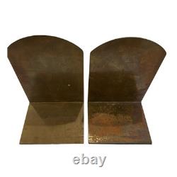Porte-livres en cuivre et métal vintage uniques numérotés #208 et #209