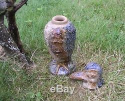 Pot Laid Oiseaux Du Tabac. L'un D'une Sorte Cuite À Haute Température Stoneware Art Par Berdej
