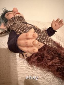 Poupée Troll Faune Satyr OOAK Fabriquée en Russie 33 cm Fait main