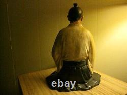 Poupée d'argile de suicide rituel japonais Seppuku Sujet rare Unique et inédit Samouraï