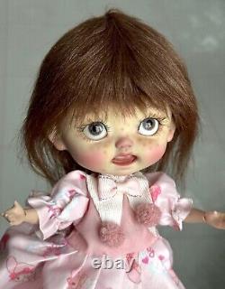 Poupée d'artiste OOAK rare collection Poupée faite à la main non Blythe