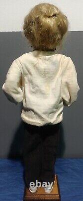 Poupée de collection de personnages sculptés à la main vintage de Linda Kay (signée/unique)