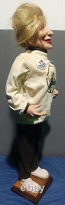 Poupée de collection de personnages sculptés à la main vintage de Linda Kay (signée/unique)
