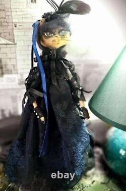 Poupée de collection intérieure faite à la main Kitty la Voleuse, poupée artistique, poupée unique en son genre