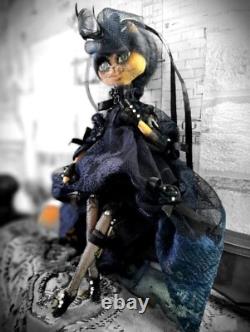 Poupée de collection intérieure faite à la main Kitty la Voleuse, poupée artistique, poupée unique en son genre