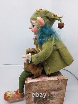 Poupée fantastique d'art collectible faite à la main OOAK elfe maison fantaisiste Zoomzy