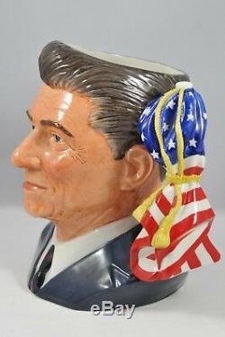 Président Ronald Reagan Royal Doulton Toby Jug Prototype Rare Unique En Son Genre