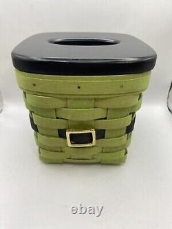 Prototype Longaberger unique de St Patrick en papier tissu haut
