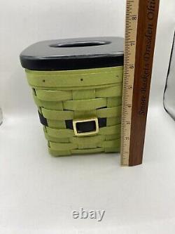 Prototype Longaberger unique de St Patrick en papier tissu haut